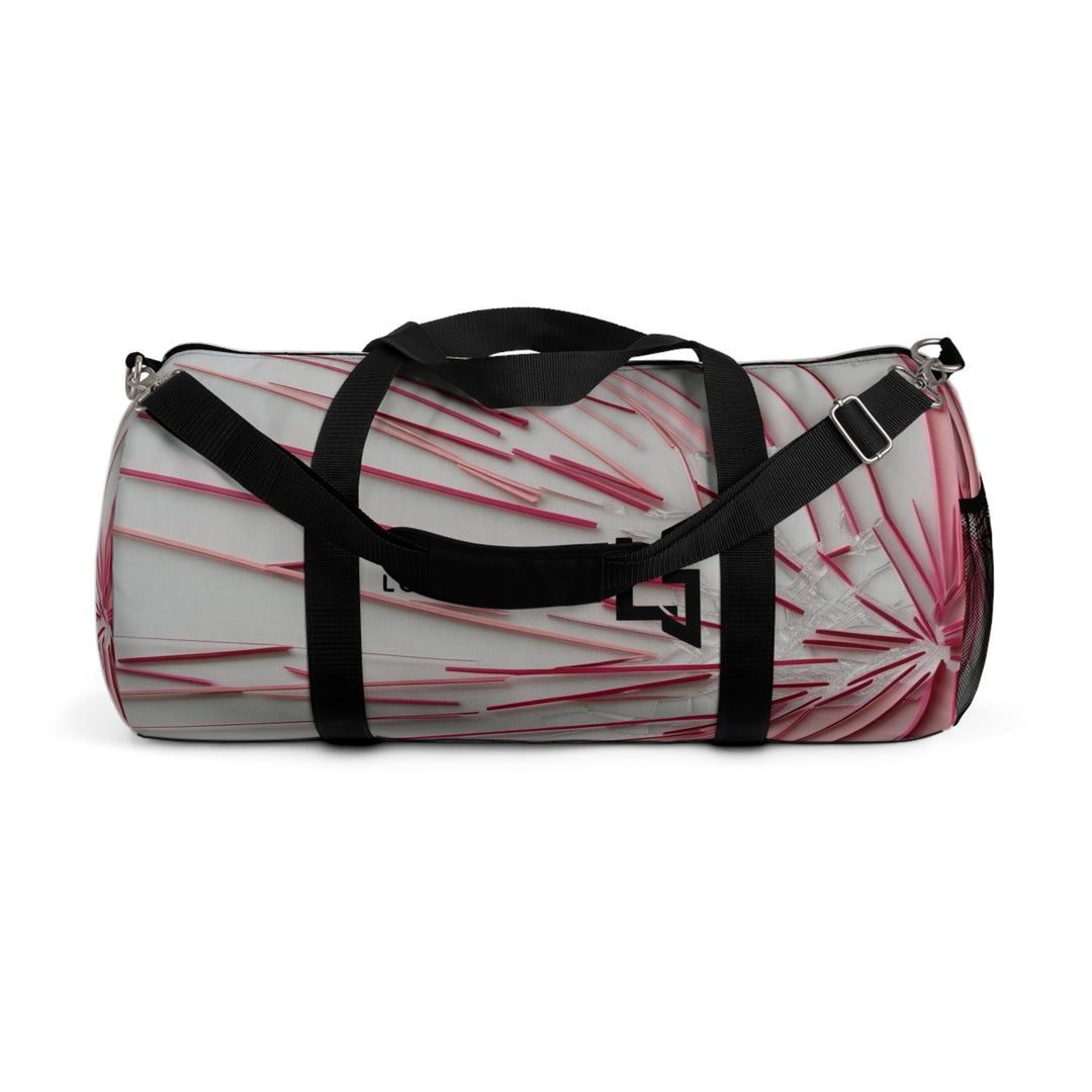 Stylish Pink Pattern Duffel Bag - Perfect for Travel & Gym
