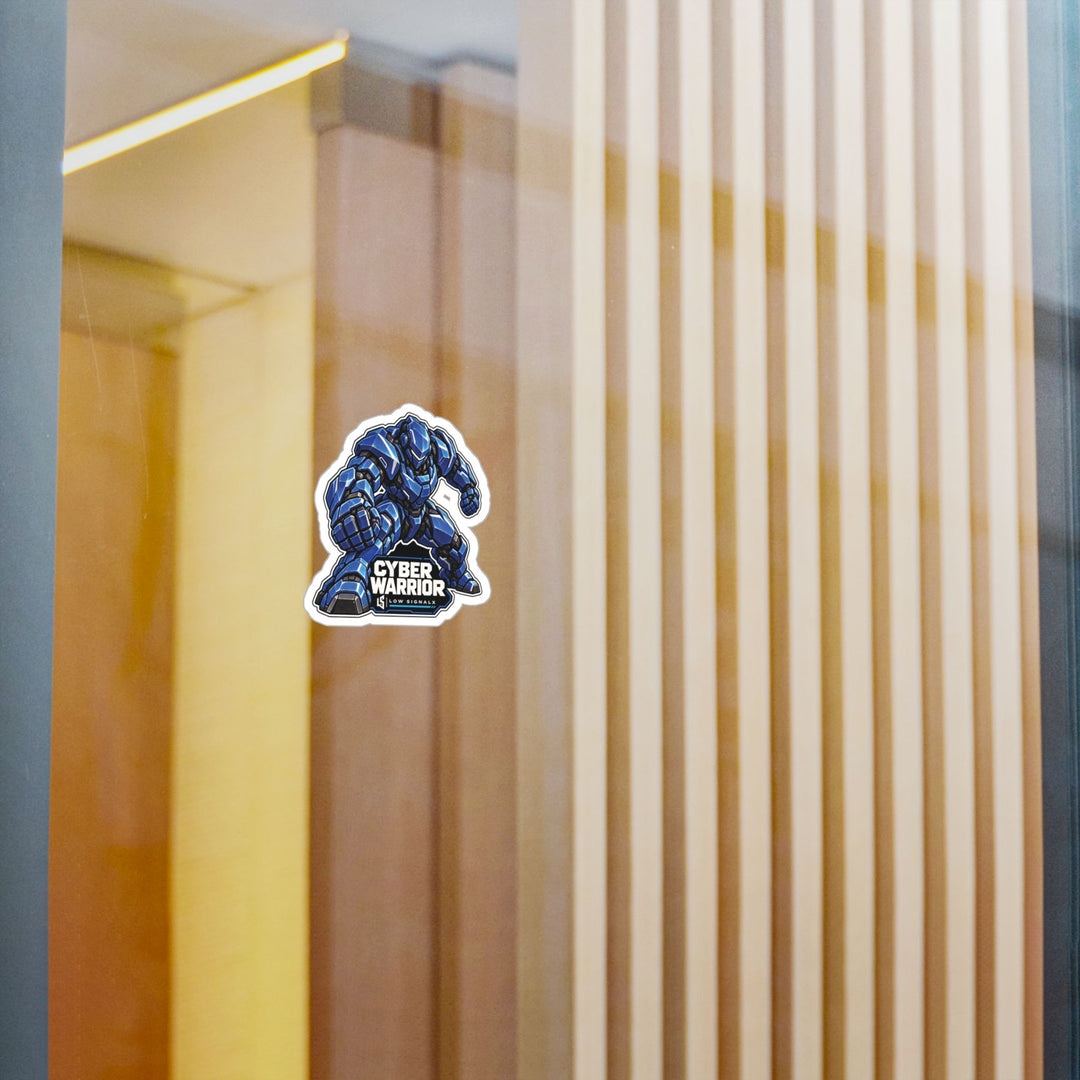 Cyber Warrior — Low SignalX Cobalt Armor Vinyl Sticker