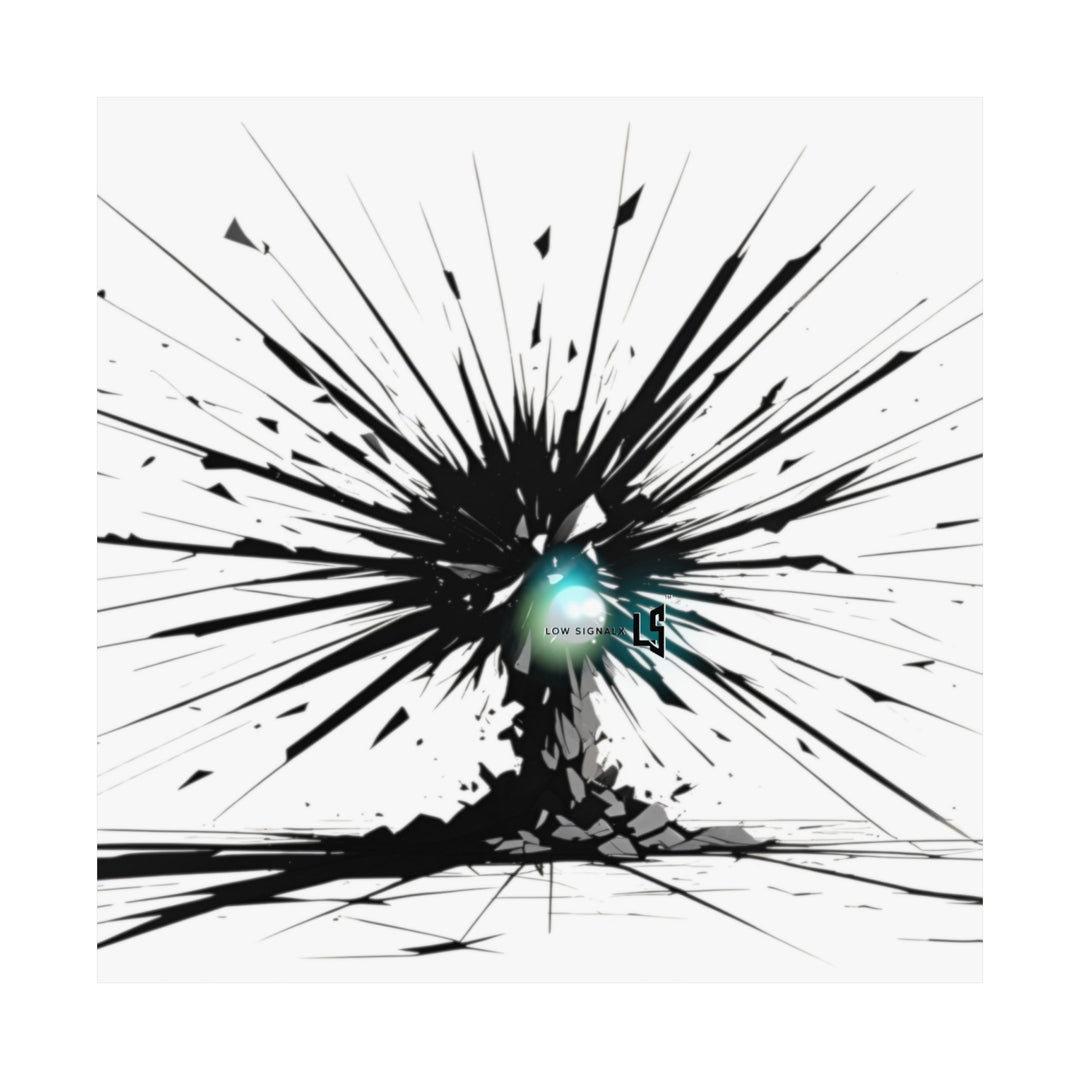 LSX-SD02 — Signal Rupture | Low SignalX Matte Poster