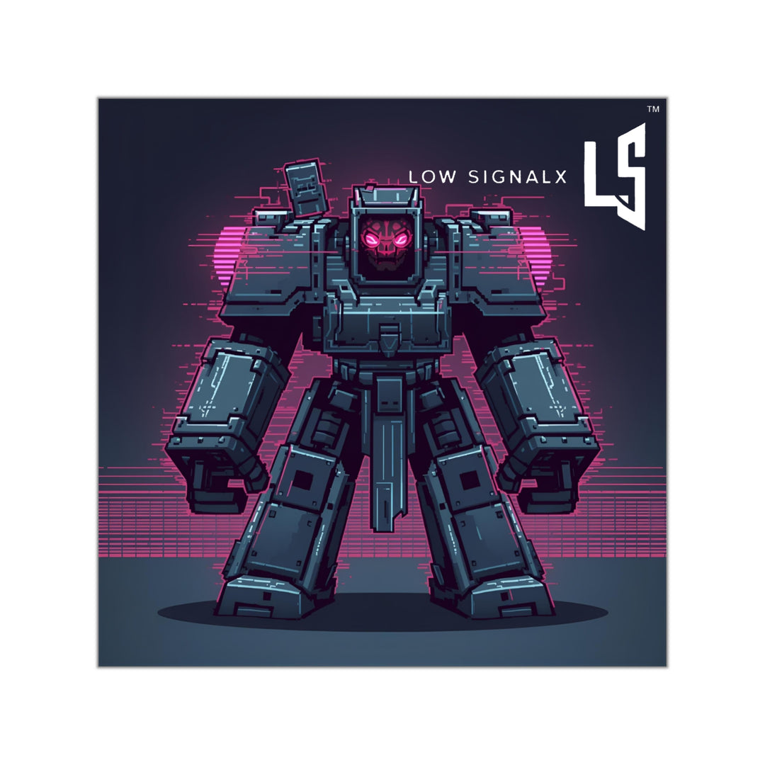 Retro Robot Vinyl Stickers | Cool Tech Decals, Gamer Gifts, Laptop Stickers, Art Supplies, Home/Office Decor