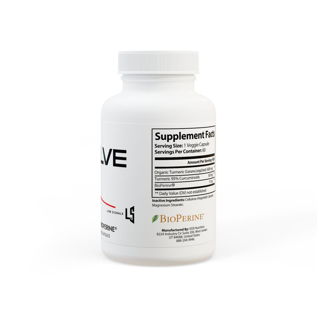 Turmeric with BioPerine® (Black Pepper Fruit Extract) Supplement (60 Capsules)