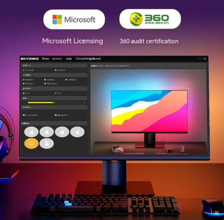 Low SignalX RGB Esports Desktop Computer Display Backlight