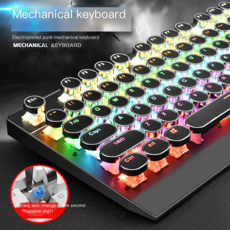 Mechanical Punk Steam Keyboard