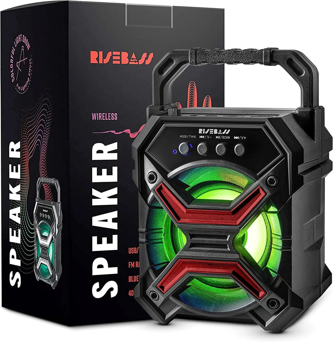Portable Mini RGB Bluetooth Speaker – Waterproof & Loud with Deep Bass