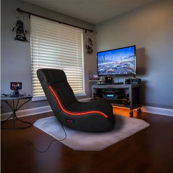 Low SignalX Foldable Gaming Chair — Immersive LED + Speakers