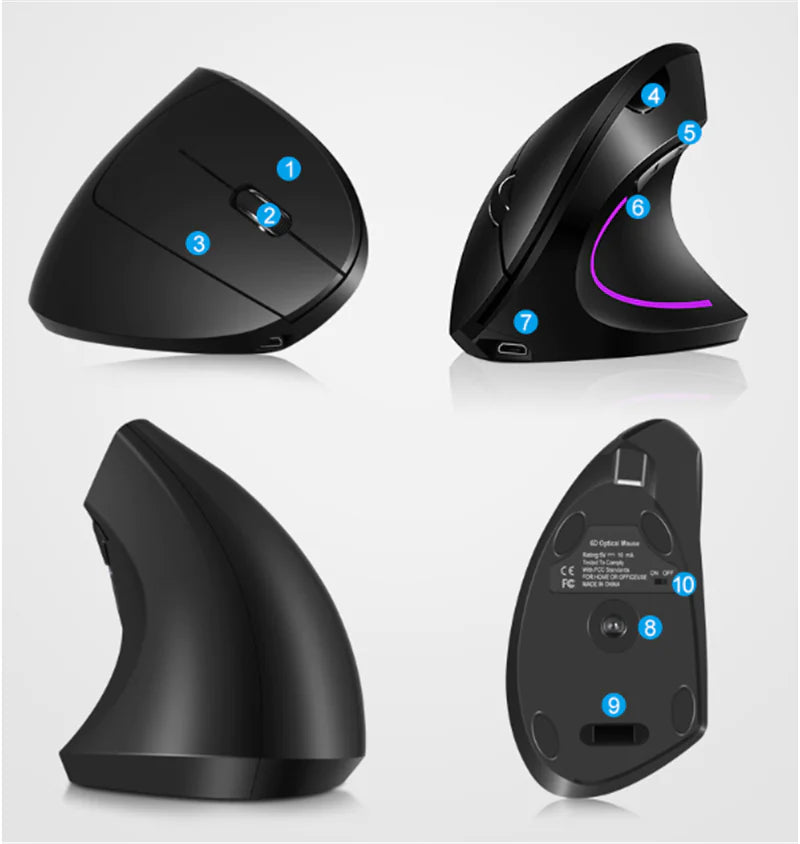 Low SignalX Wireless Vertical Gaming Mouse