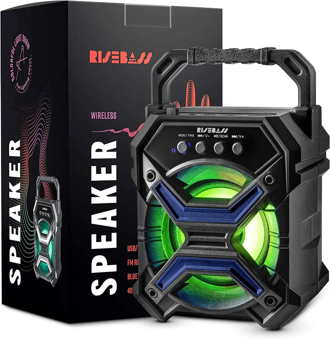 Portable Mini RGB Bluetooth Speaker – Waterproof & Loud with Deep Bass