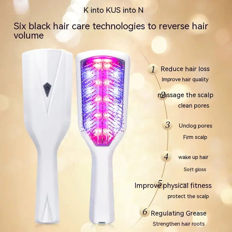 Low SignalX Red Light Vibration Massage Comb for All Genders
