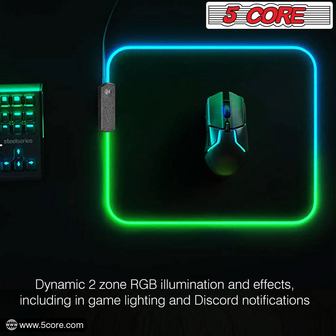 RGB Gaming Mouse Pad – 12 Light Modes | Anti-Slip Rubber Base
