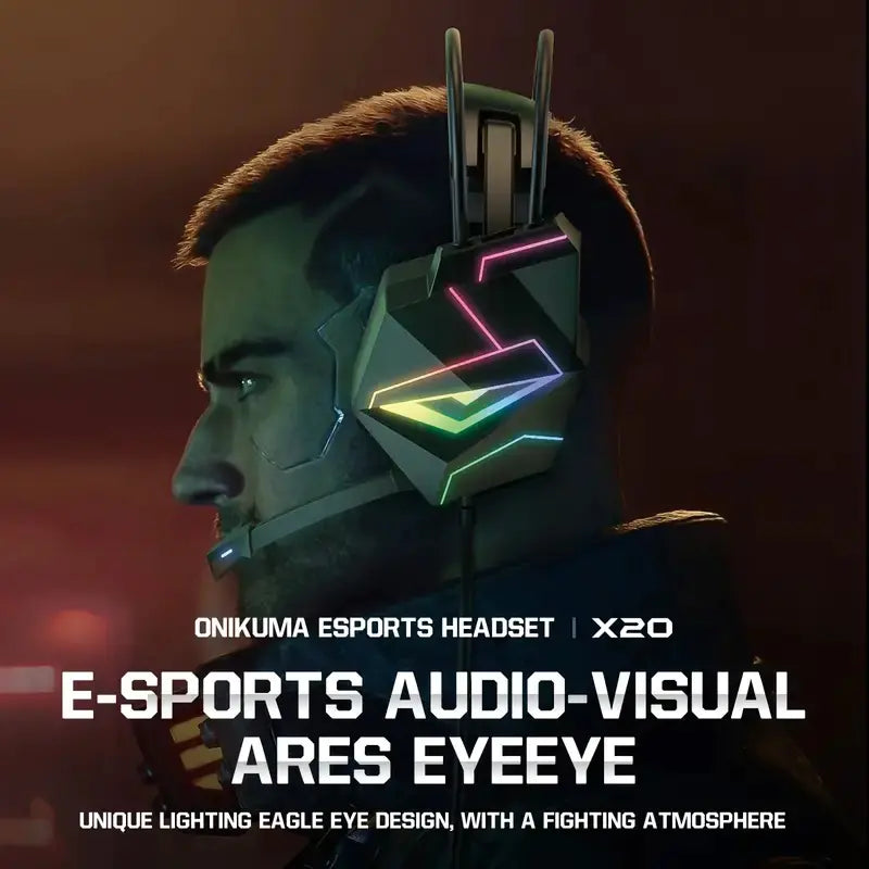 ONIKUMA X20 Over-Ear Gaming Headset with Microphone